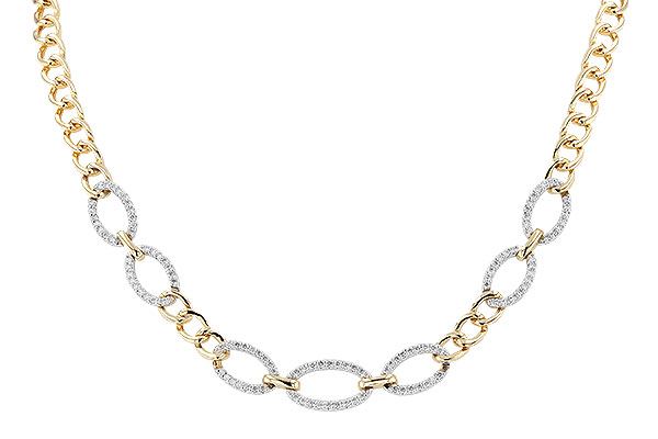 B274-47493: NECKLACE 1.12 TW (17")(INCLUDES BAR LINKS)