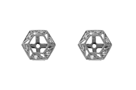F000-90193: EARRING JACKETS .08 TW (FOR 0.50-1.00 CT TW STUDS)