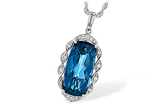 F190-82911: NECK 6.70 LONDON BLUE TOPAZ 6.81 TGW