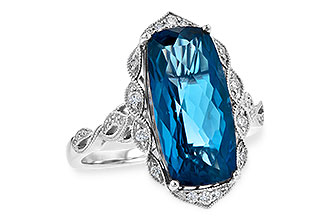 G190-82911: LDS RG 6.75 LONDON BLUE TOPAZ 6.90 TGW