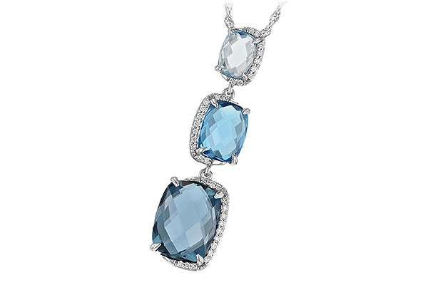 L189-06601: NECK 8.71 BLUE TOPAZ 8.89 TGW