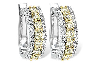 B189-93820: EARR 1.15 YELLOW DIAS 1.55 TW